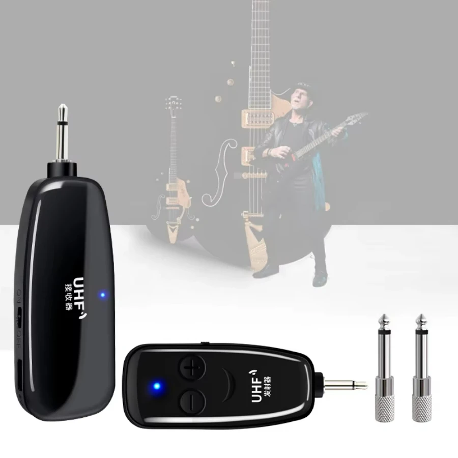 XJ Wireless Guitar Keyboard Bass Microphone UHF Musical Instruments Microphone 6.35mm 3.5mm Guatar Mic for Guitar Transmitter