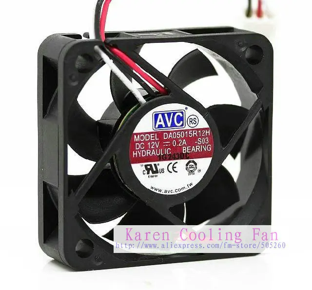 AVC 5cm DA05015R12H  5015 12v 0.2a cpu cooling fan