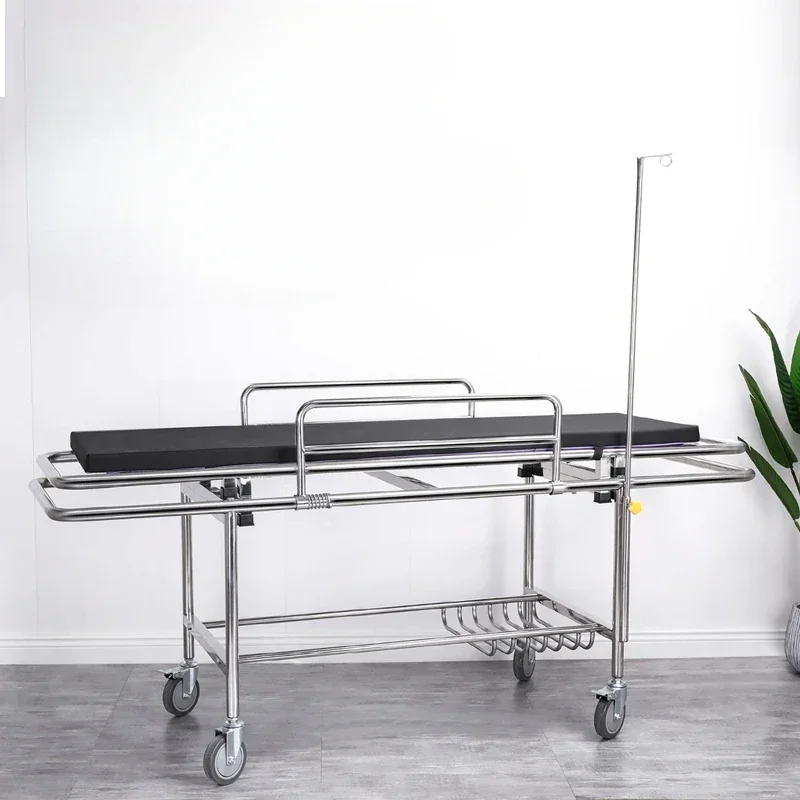 Stretcher car thickened stainless steel transport car flat car rescue stretcher bed rescue