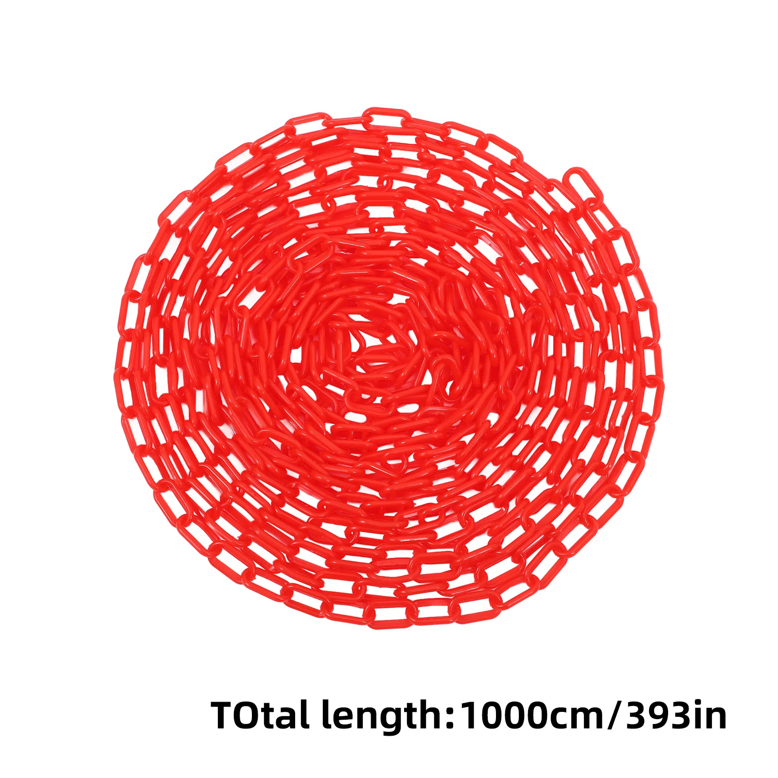 Rode plastic slagboomketting Weerbestendige veiligheidslink voor verkeersmensenbestrijding Bouwzone Barricade Verkeersbarrière