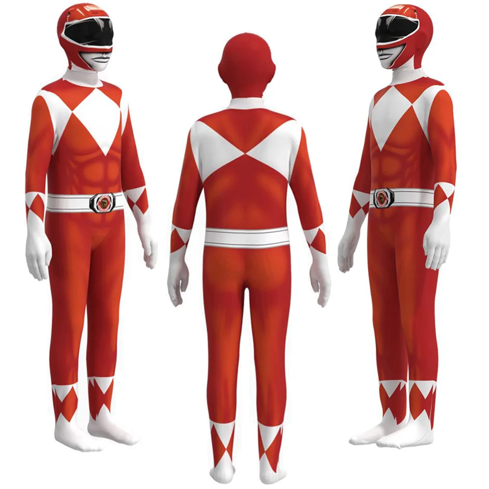 Tommy Kimberly Trini Billy Zack Jason Cosplay Child Boys Fantasy Cartoon Powerful Ranger Costume Disguise Kids Roleplay Outfits