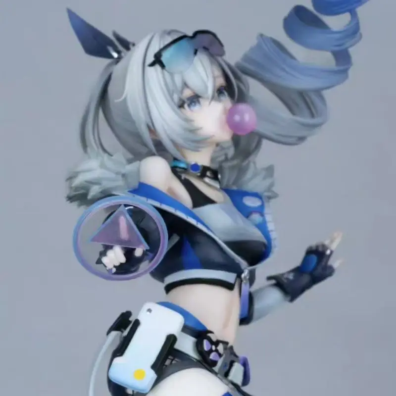 Honkai: Star Rail Figur Silver Wolf Anime Figur Blow Bubbles Silver Wolf Figur Modell Statue Puppe Sammlung Spiel Spielzeug Geschenke