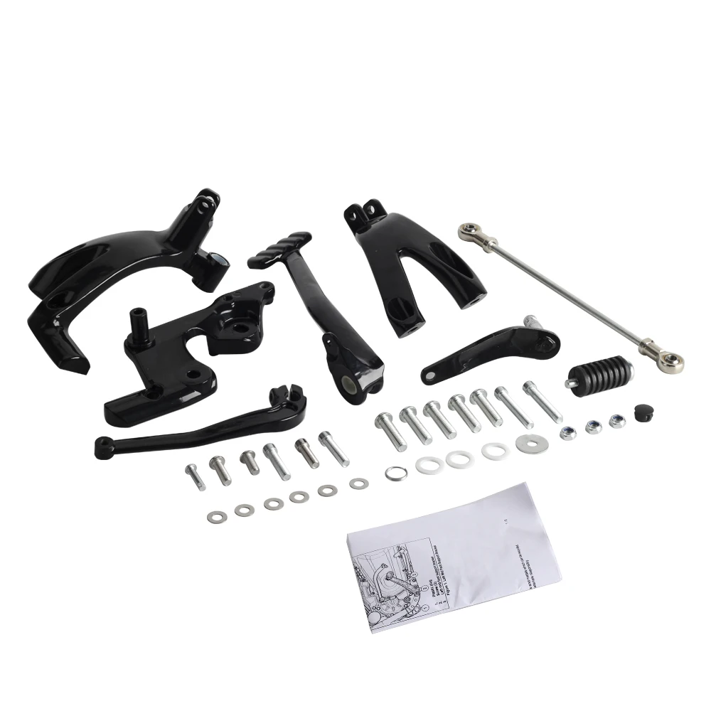 Motorcycle Black Forward Control Foot Kits for Harley Softail Street Bob Low Rider FXBB 2018-2021Standard