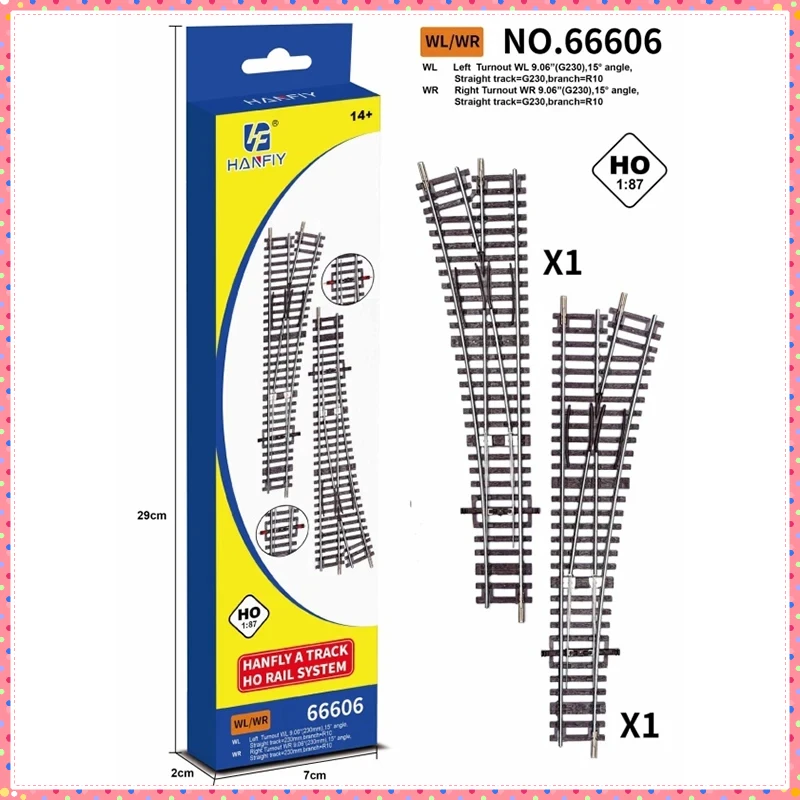 HO Scale HF 1:87 G1 R2 R3 R10 WL รางตรง/รางโค้งแบรนด์เยอรมันเดียวกัน Track รุ่น-ใช้งานร่วมกับประเภทอื่นๆราง