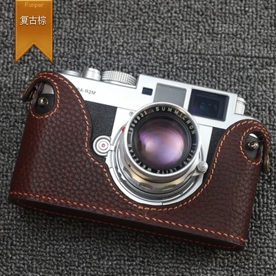 customized Photo Camera Genuine leather cowhide Bag Body BOX Case