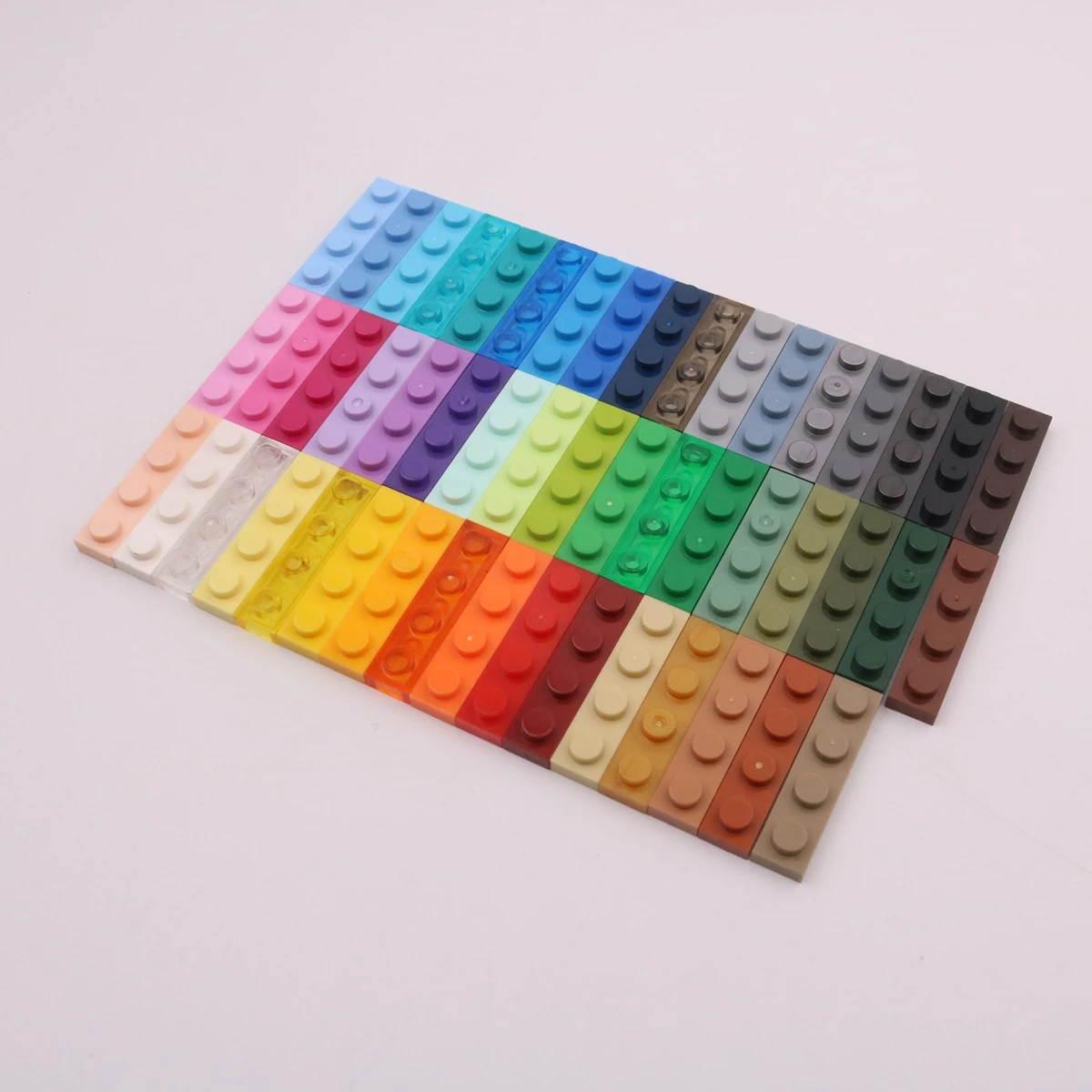 【50g】 Compatible with 3710 small particle interlocking building blocks. MOC technology DIY parts. 1X4 base board.