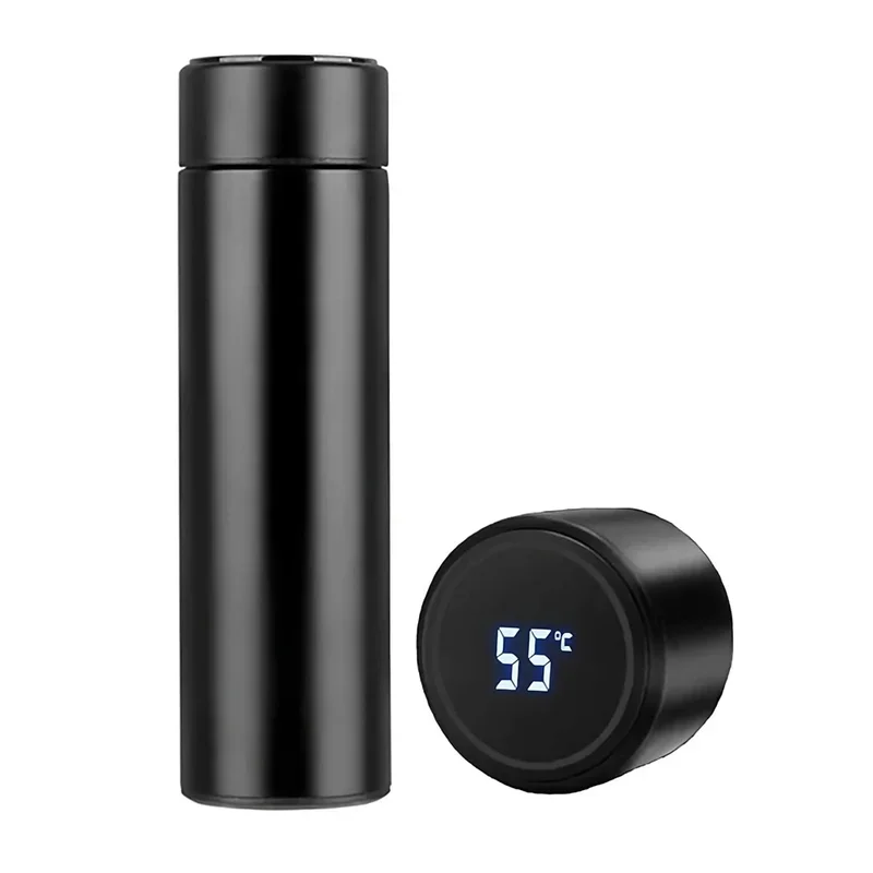 500ml digital thermos bottle smart cup with temperature display 304 stainless steel vacuum insulated intelligent coffee cup