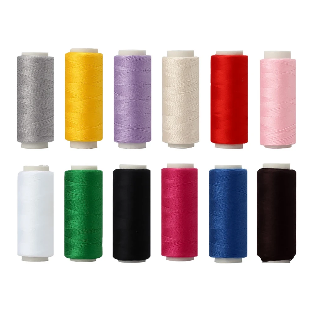 Chainho,Polyester Sewing Thread,Multi Color,High Quality,Suitable For DIY Needlework & Sewing Machine,250 Yardsx12 Pieces,X24