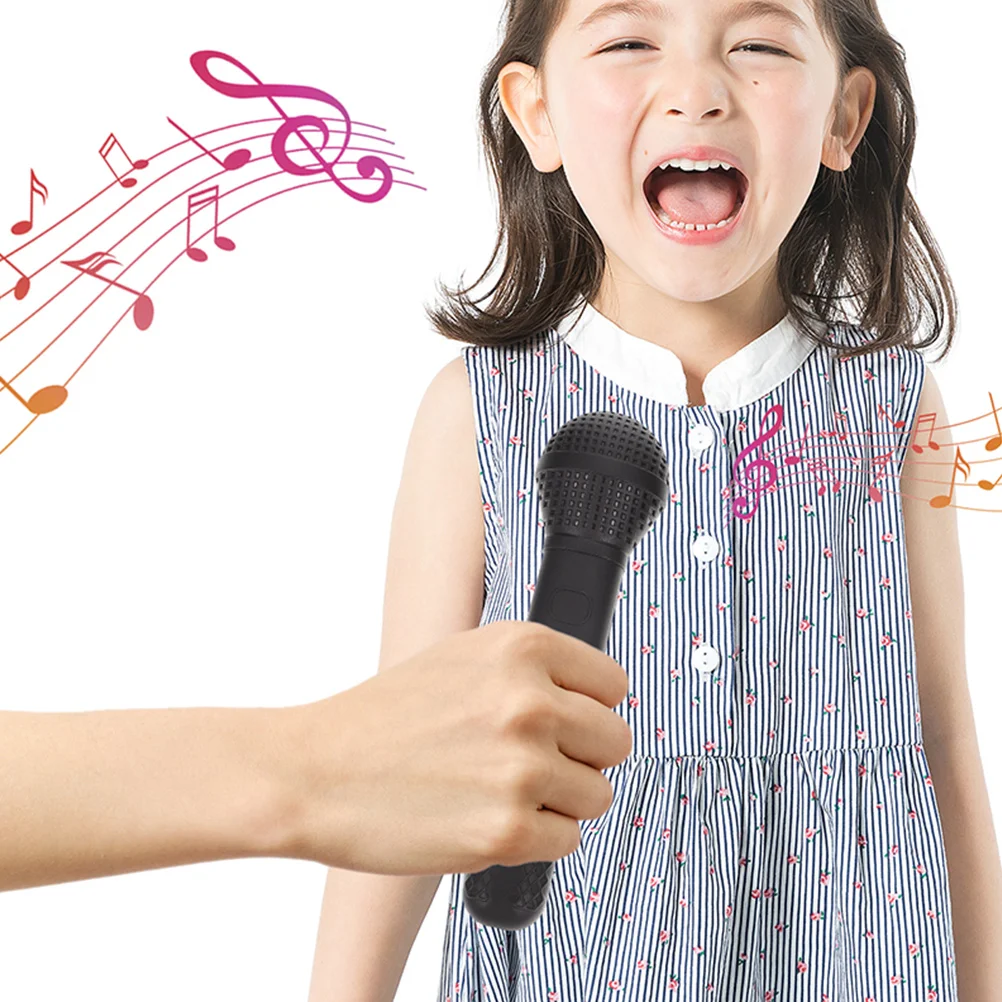 Microphone de simulation pour jeu de simulation, accessoires de karaoké, faux microphone pour performance sur scène, cadeaux de fête pour enfants, 3 pièces