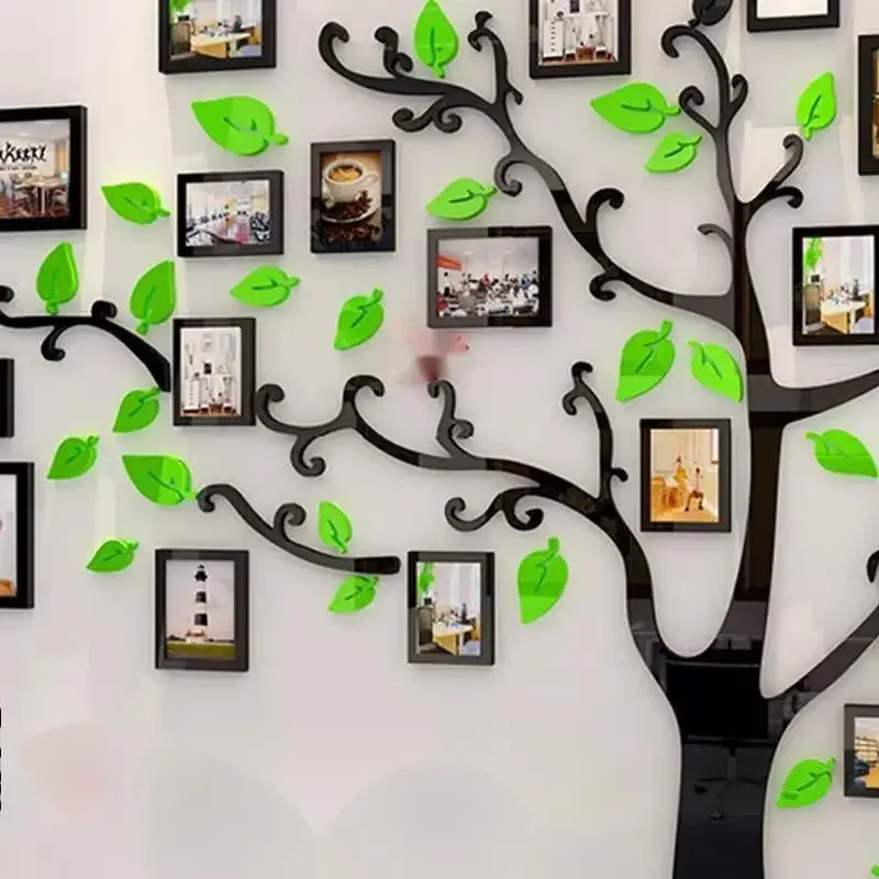Frame Tree 3D Acrylic Crystal 3D Wall Company Decal Background Wall Living Room Art Decal