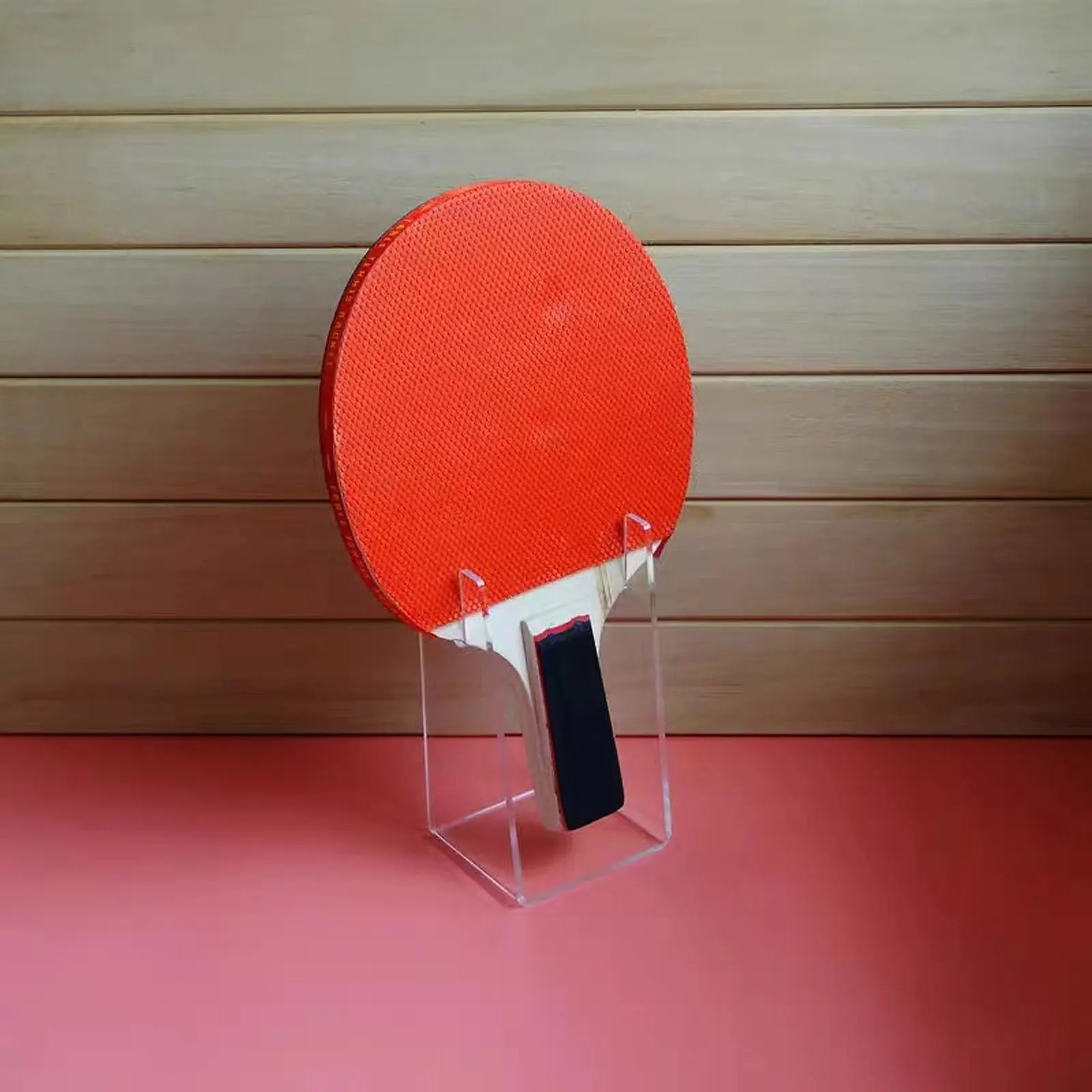 

Pingpong Bat Display Stand Acrylic Table Tennis Racket Base Clear Acrylic Paddle Holder Desktop Displaying Rack for Table Tennis