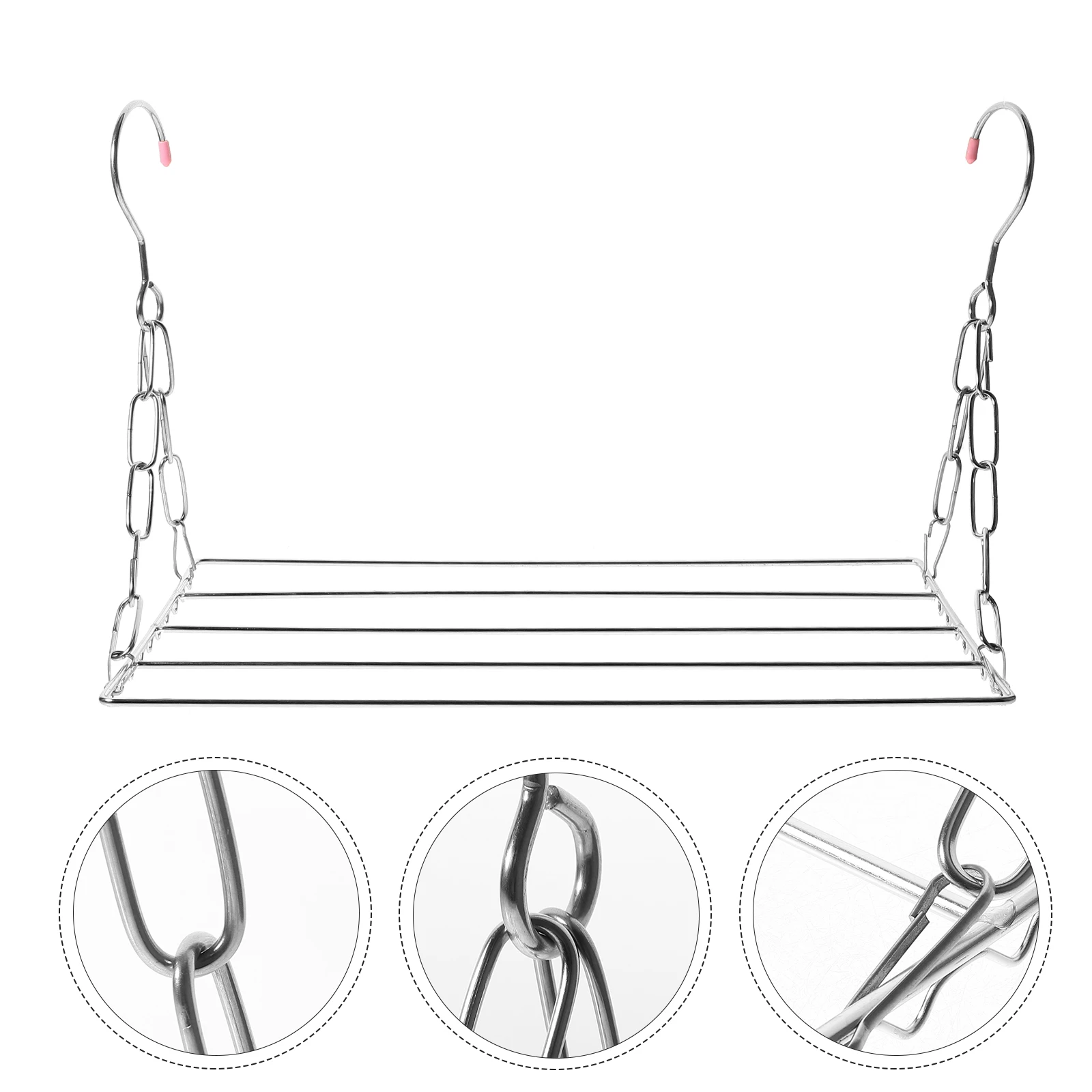 

Clothes Drying Rack Foldable Stainless Steel 40cm Spiral Structure Laundry Hanger Shoe Shelves Compact Space Saving Balcony