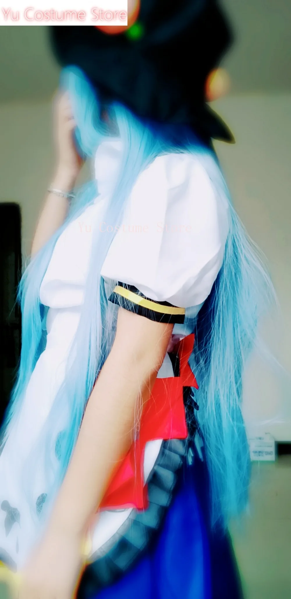 فستان Yu Touhou Project Hinanawi Tenshi أزياء تنكرية لحفلات الرسوم المتحركة أزياء الهالوين للعب الأدوار ملابس الملابس