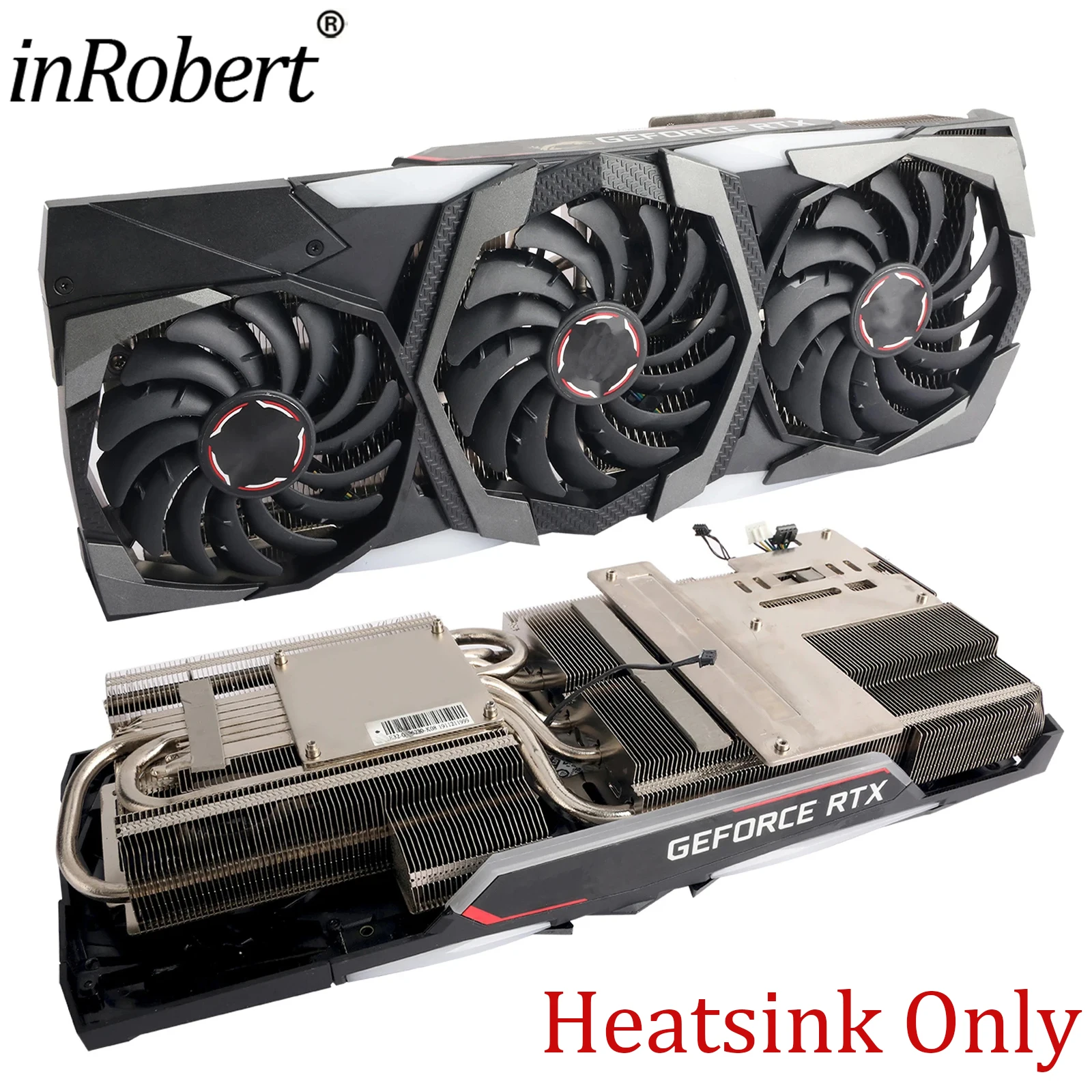 

Original RTX2080 ti GPU Heatsink For MSI RTX 2080Ti GAMING X/Z TRIO GPU Graphic Video Card Fan with Case and Backplate