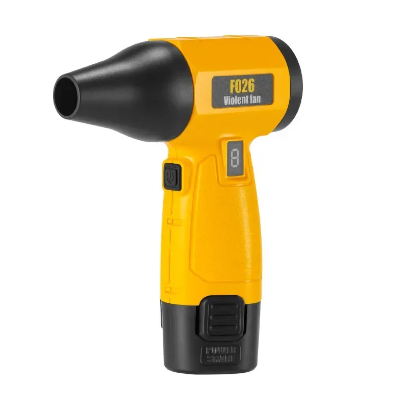 Violent Fan For Blowing Snow And Dust Outdoor Camping Detachable Dc Battery Pack Turbo Suction Fan