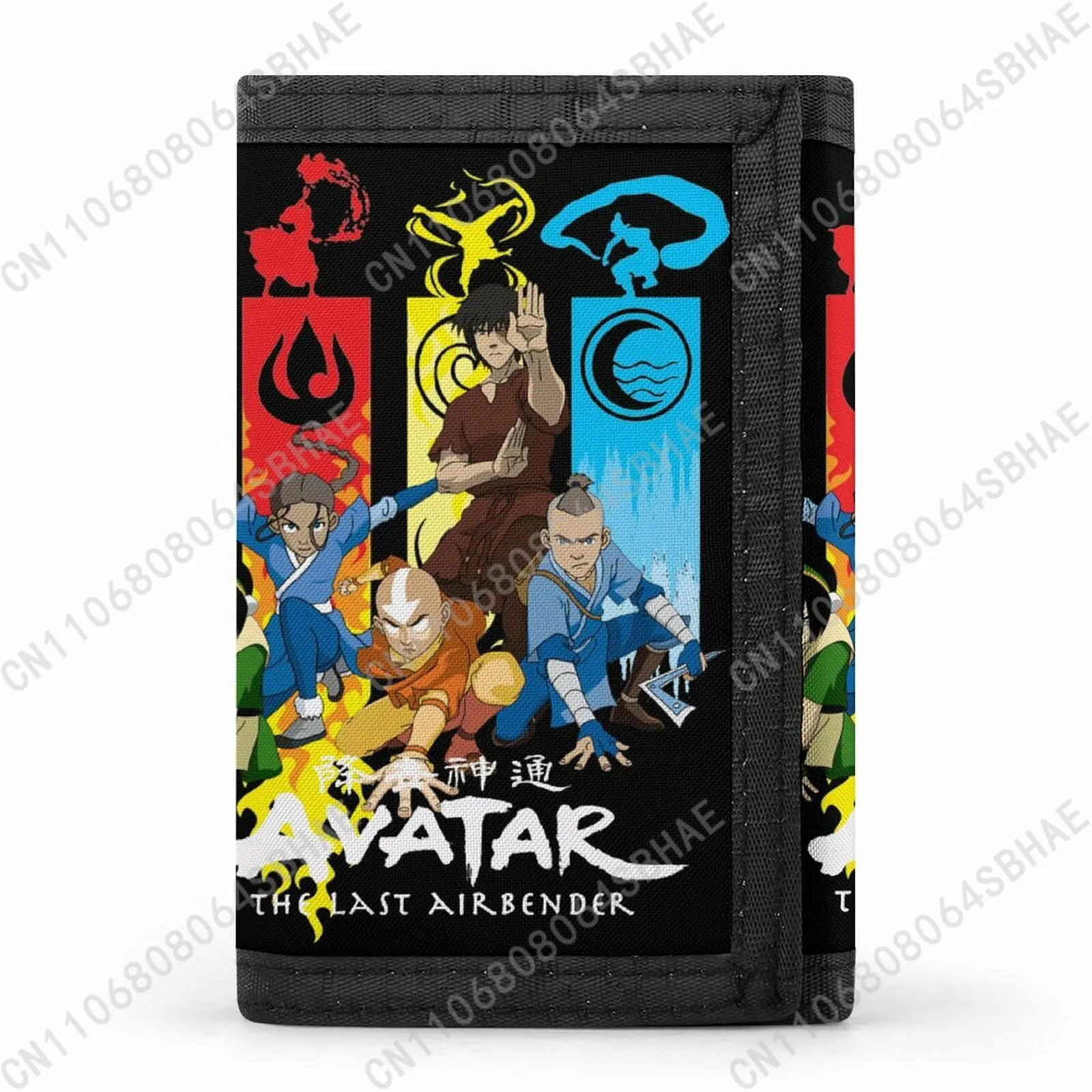 

Avatar The Last Airbender Trendy Tri Fold Wallet Teenage Girls Boys Slim 3 Fold Card Personalized Pattern Purse School Daily Use
