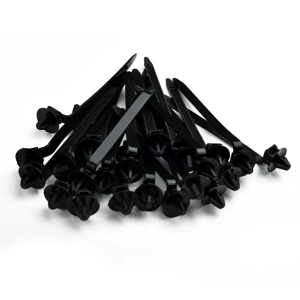 

50pcs Nylon Cable Tie Fastener Clips Car Loom Hose Clamp Fastening Zip Strap CYX Black Nylon Cable Ties Flexible And Strong