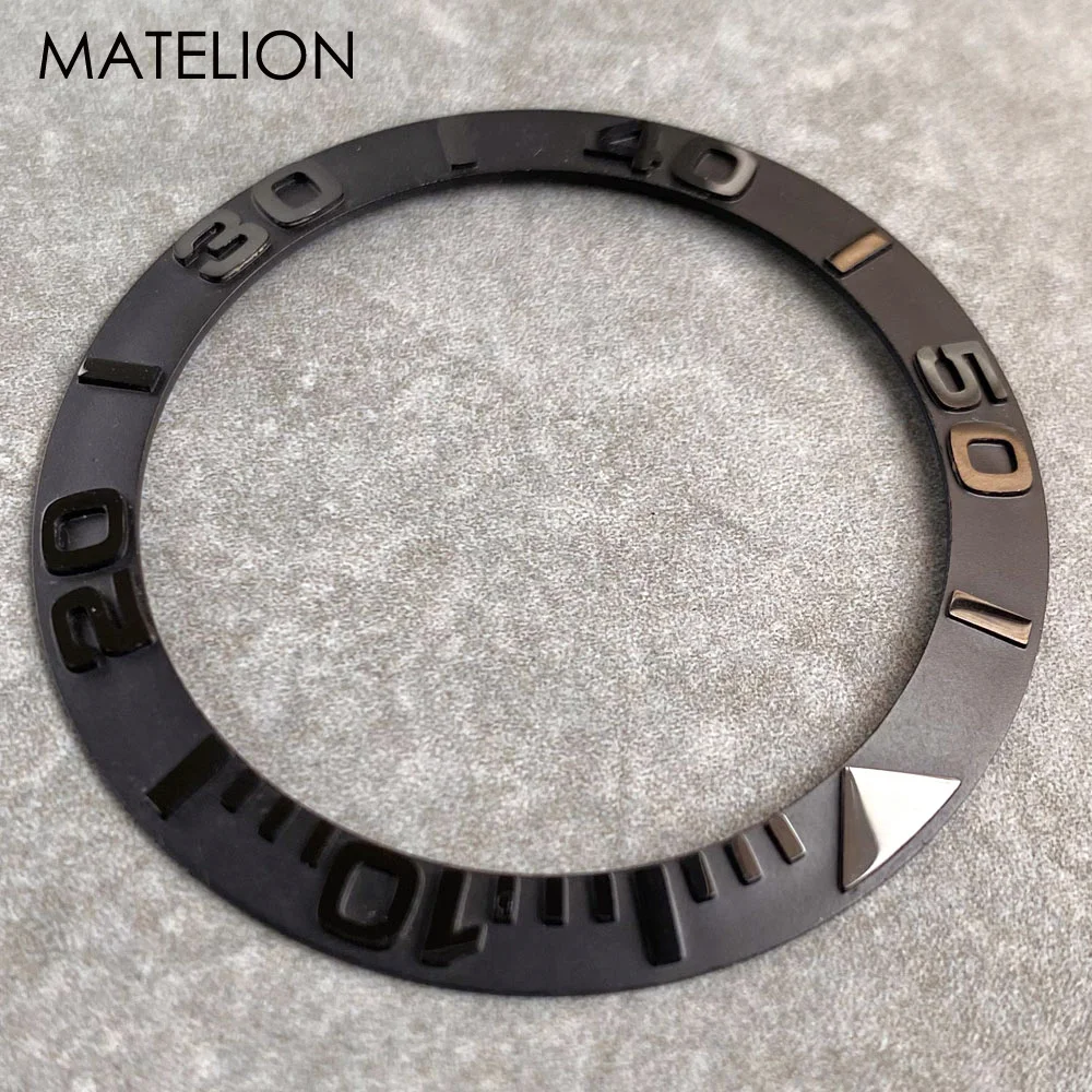 Diver GMT Watch Bezel Insert Sloped Watch Ring Ceramic Aluminum for Submarine Seamaster Yacht Style 39.8mm/31.6mm Black Blue Red