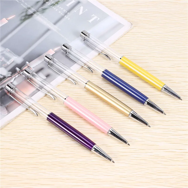 

27 PACK Colorful Empty Tube Floating DIY Pens Ballpoint Pens, Building Your Favorite Liquid Sand Pens Gift