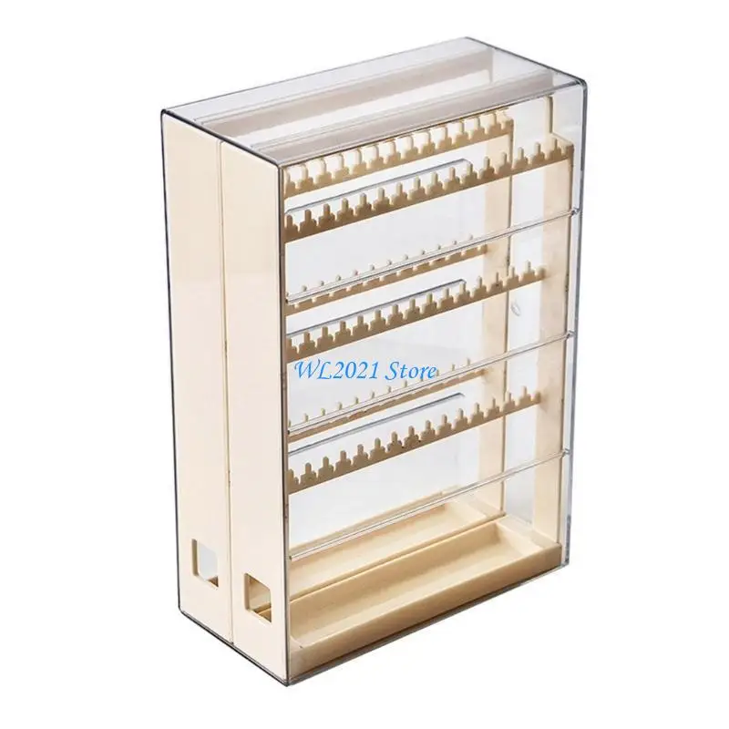 

G5GC Versatile Jewelry Organizers Keeper Dust Proof Layer Storage Case for Home Use