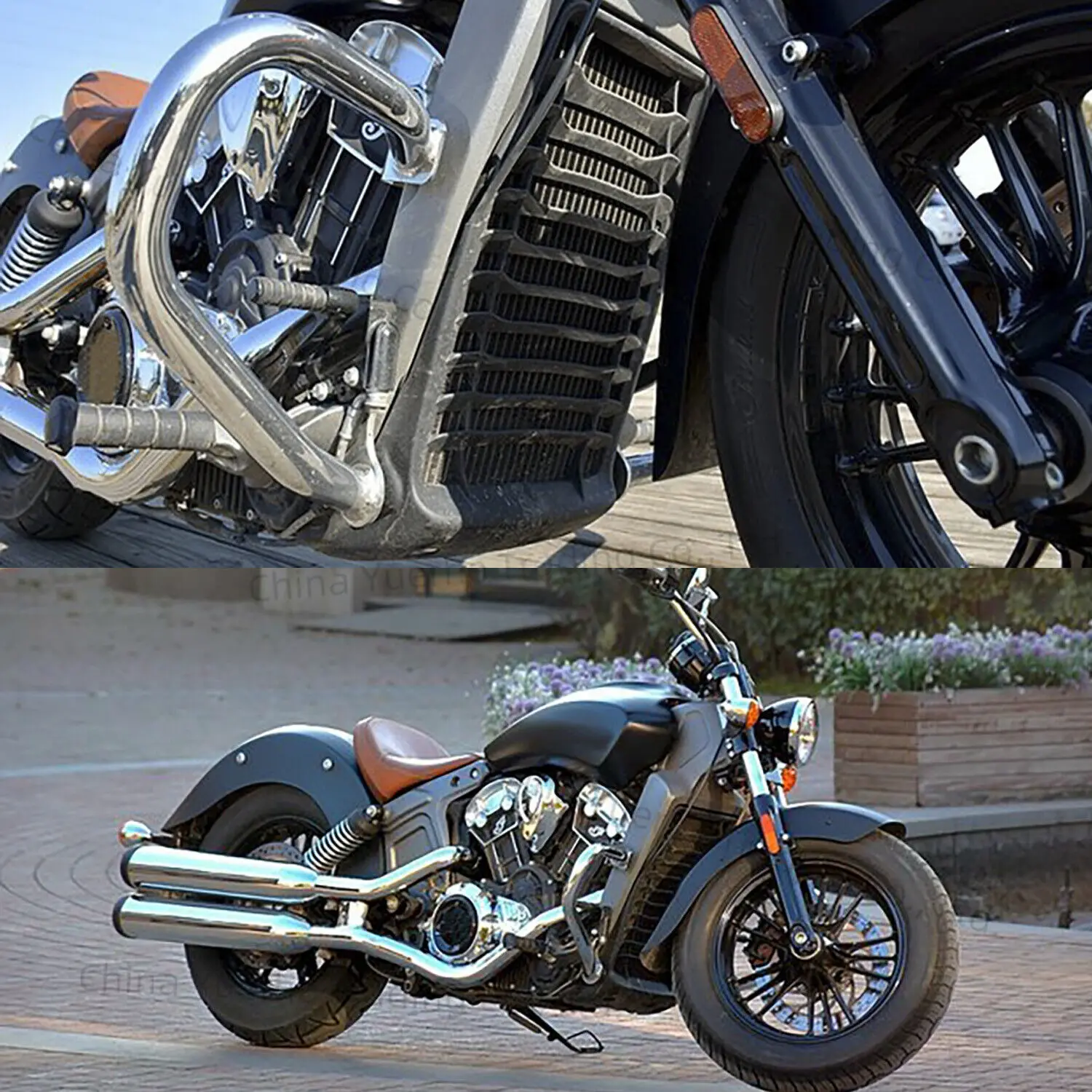 

Chrome Front Engine Guard Frame Highway Crash Bar For Indian Scout Sixty Bobber 2015-2024
