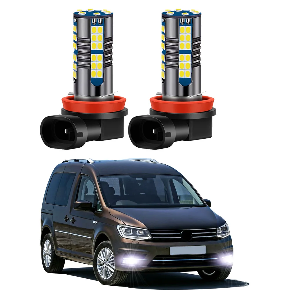 

2 шт. светодиодные лампы противотуманных фар Canbus для VW Caddy 2015-2020, белые
