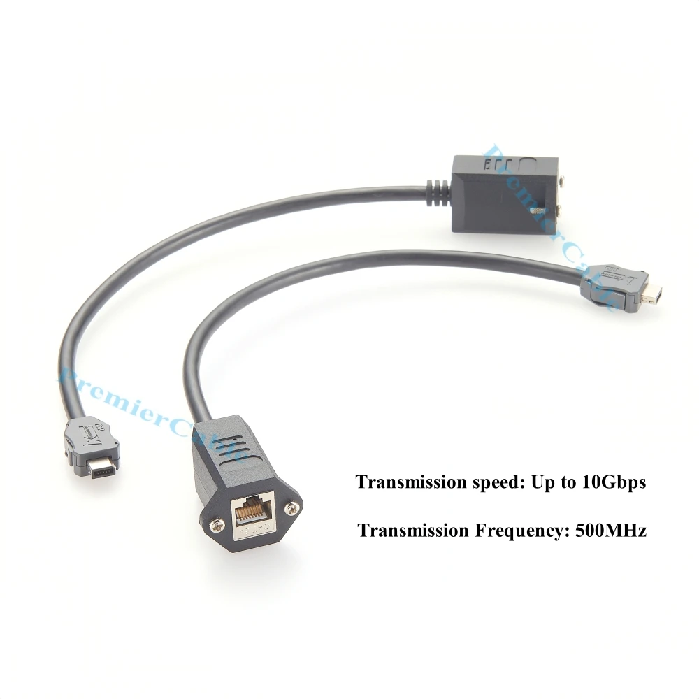 IX Industrial IX40G-A-10S-CV RJ45 Network Cable 10Gbps IX A Key Plug to RJ45 Cat6A Ethernet Shielded Cable for Machine Vision