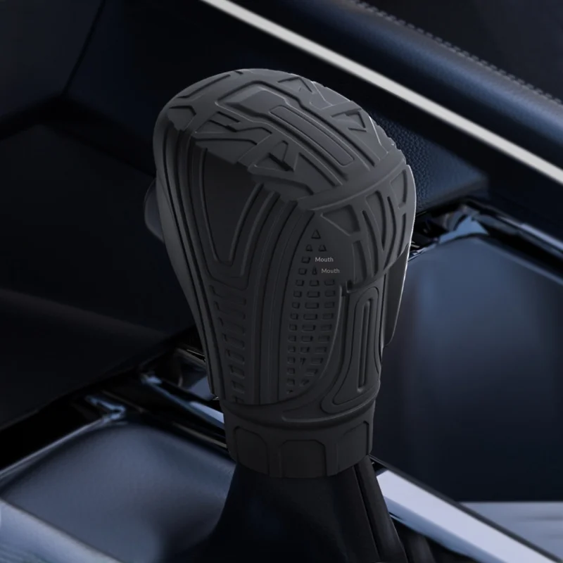 Car PU Leather Carbon Fiber Gear Shift Knob Cover For Honda CRV HRV Accord 2023-2026 Gear Head Knob Covers Accessory Part