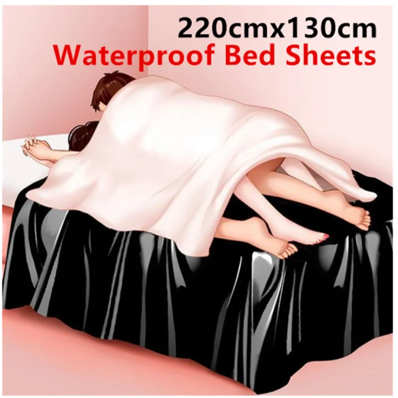 2.2x2M Leather Waterproof Bedding Pvc Vinyl Cushion Mat Bed Sheet Allergy Relief Bed Cover Sheets For Adult Couples Sex Play SPA