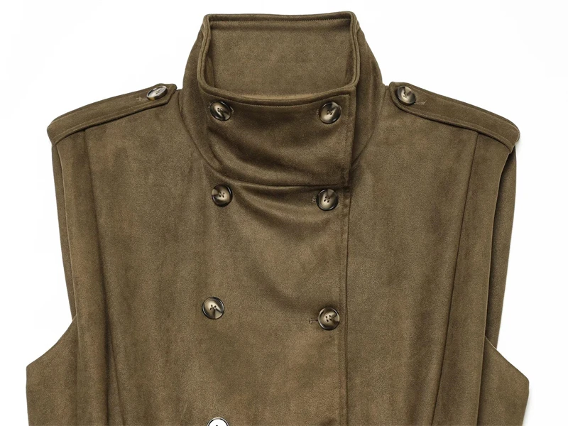 Guobioziy Women's Slim Fit Pleated Button Vest Jacket 2026 Spring-Autumn New Style French Casual Fashion Trend Retro Streetwear