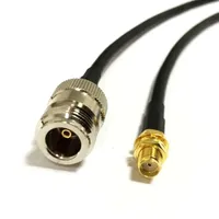 1pcs 0.5m/1m/3m/10m Long RG58 (SYV50-3-1) N Female to RP-SMA Female Plug RF Coaxial Jumper Pigtail Cable For Radio Wifi Antenna