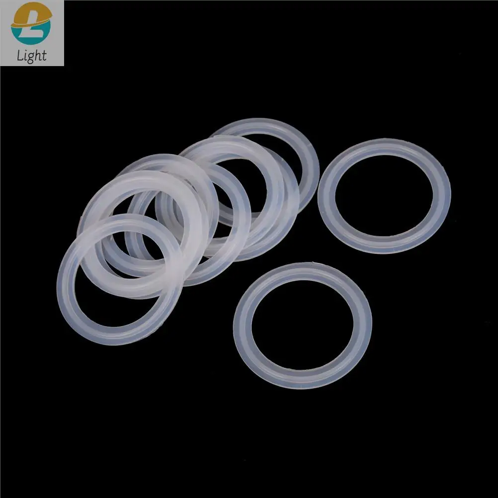 10pcs Silicone Sealing Strip Gasket Ring Washer Fit 51mm Pipe x 64mm O/D Sanitary 2