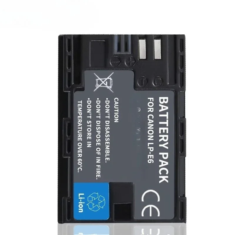 LP-E6 LPE6 LP E6 E6N بطارية 2750mAh لكانون EOS 5DS R 5D Mark II 5D Mark III 6D 7D 70D 80D R R5 R6 R7,R5 C,R6 Mark II كاميرا #4
