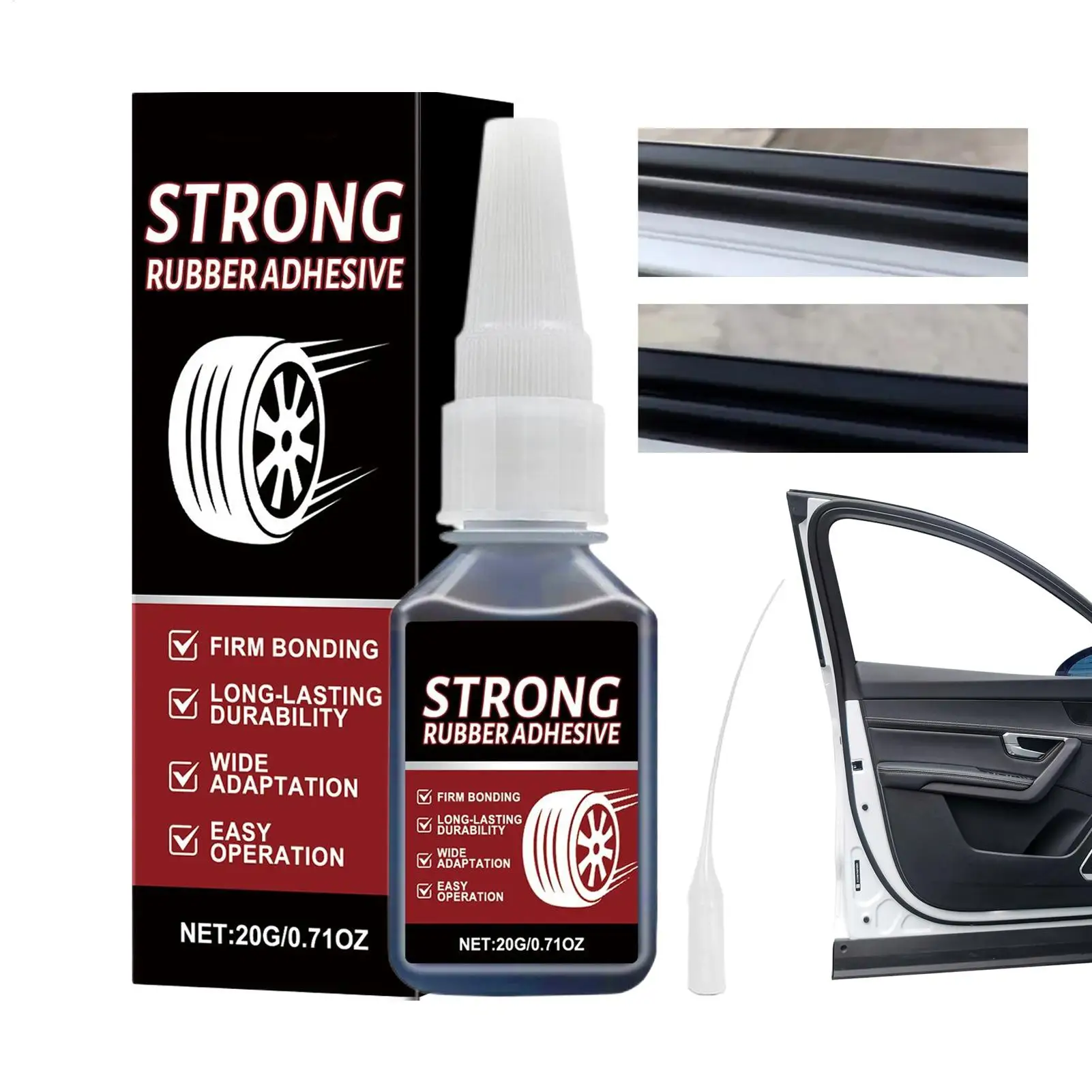 20G Multi-Purpose Car Instant Glue Quick-Dry Adhesive Repair Sealer Rubber Bonding Cement For Dashboard Tire Headlights Handles