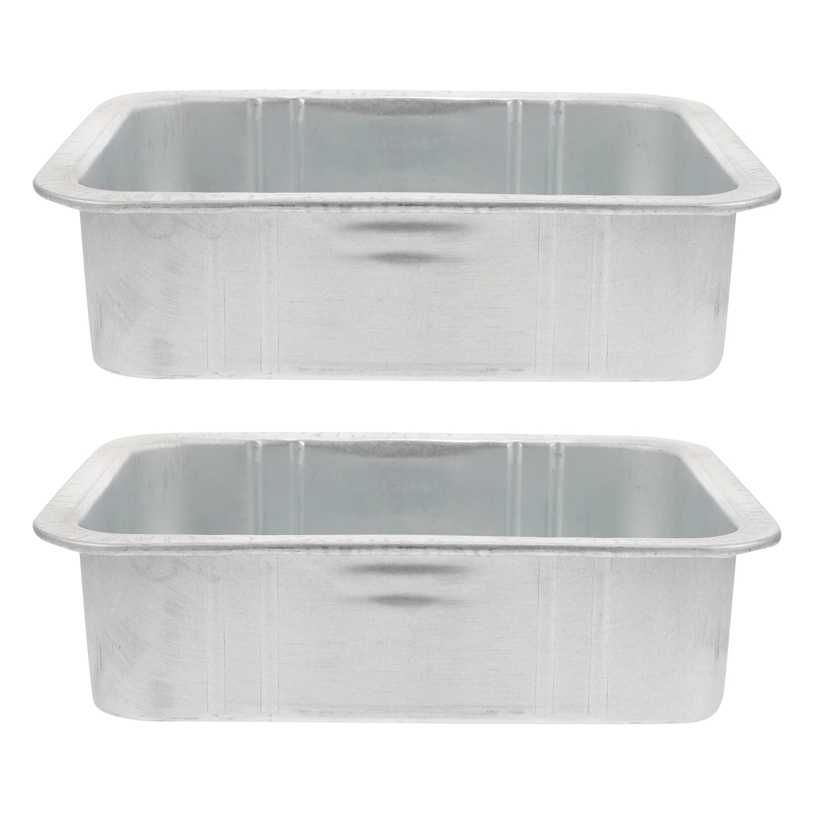 

2 Pcs Oil Pan Drain Tray Catch Pans for Changing Container Waste Engine Collector Drip Automobile Motorcycle Wash Basin