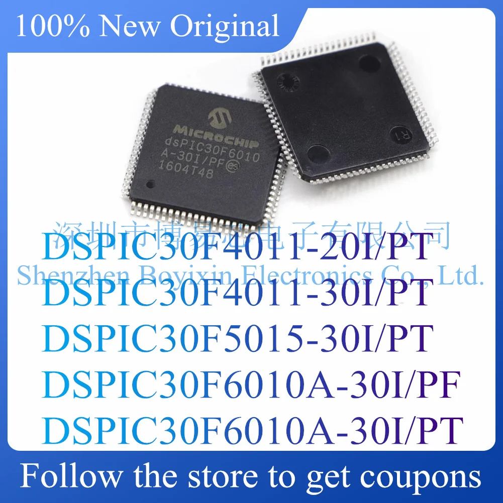 

NEW DSPIC30F4011-20I/PT DSPIC30F4011-30I/PT DSPIC30F5015-30I/PT DSPIC30F6010A-30I/PF DSPIC30F6010A-30I/PT.