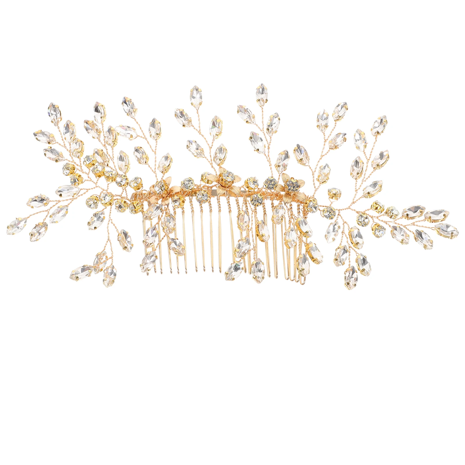 

Sparkle Wedding Comb Bride Rhinestone Headpiece Lightweight Elegant Prom Hair Piece For Bridesmaids Brides Women Hair