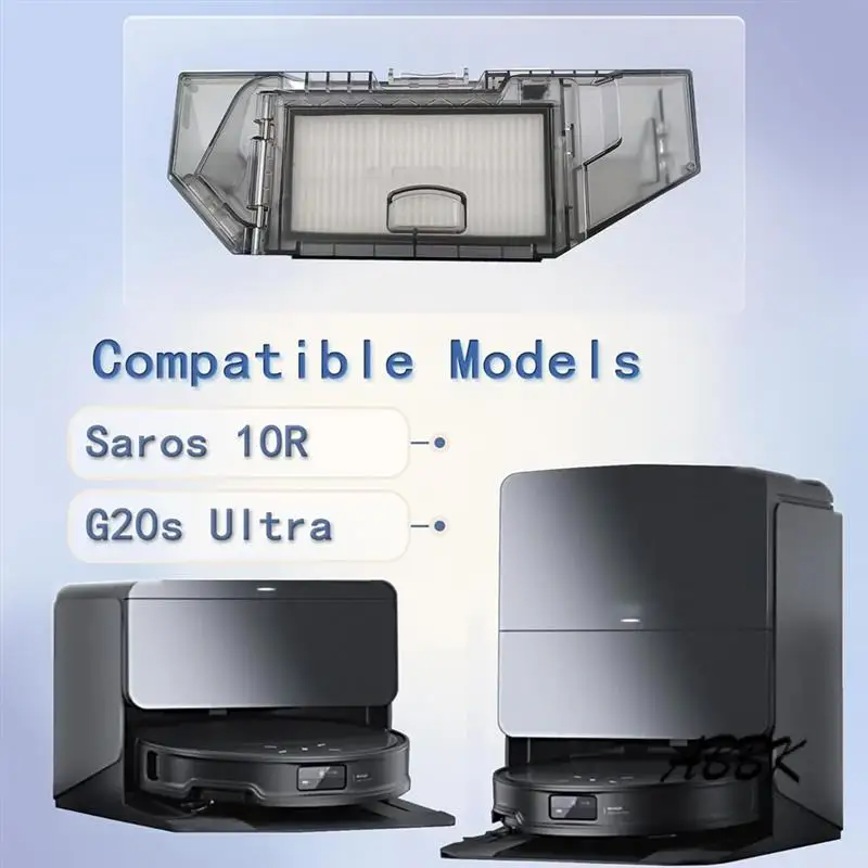 

ABBK-пылесборник с фильтрами для Roborock Saros 10R/G20S Ultra, аксессуары для робота-пылесоса, сменная мусорная корзина