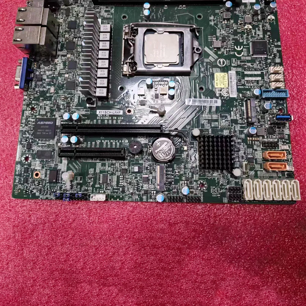 X11SCH-LN4F Server mainboard C246 LGA-1151 single-channel four-network port NAS M.2