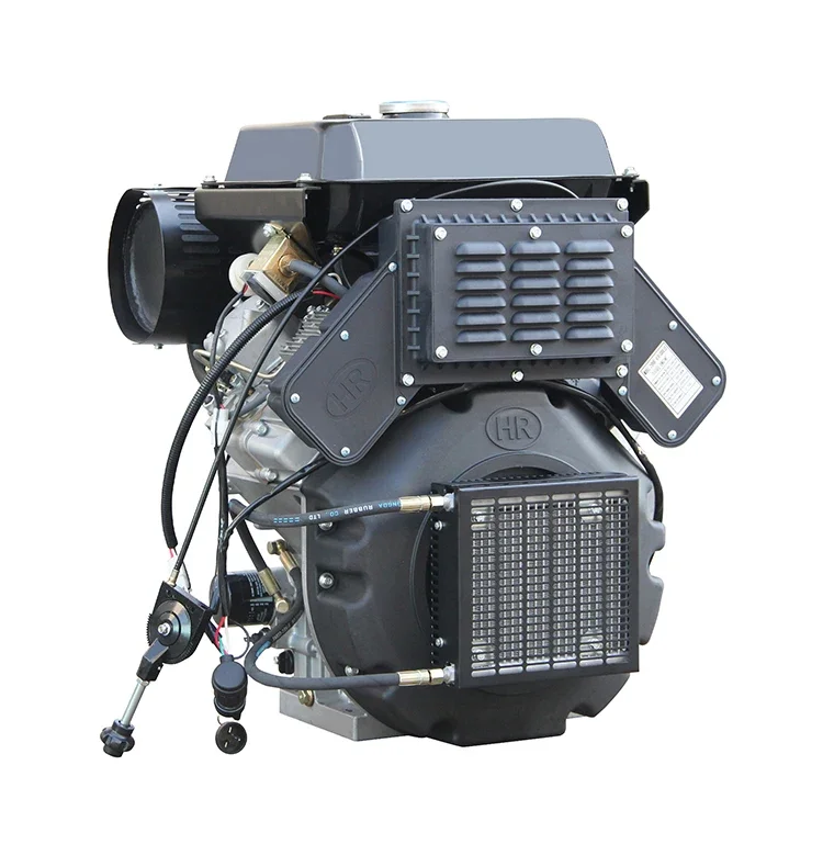 Hiearns 20hp 25hp 30hp Keyway Shaft 36.5mm V Twin Engine 4 Stroke Air Cooled 2 Cylinder Engine