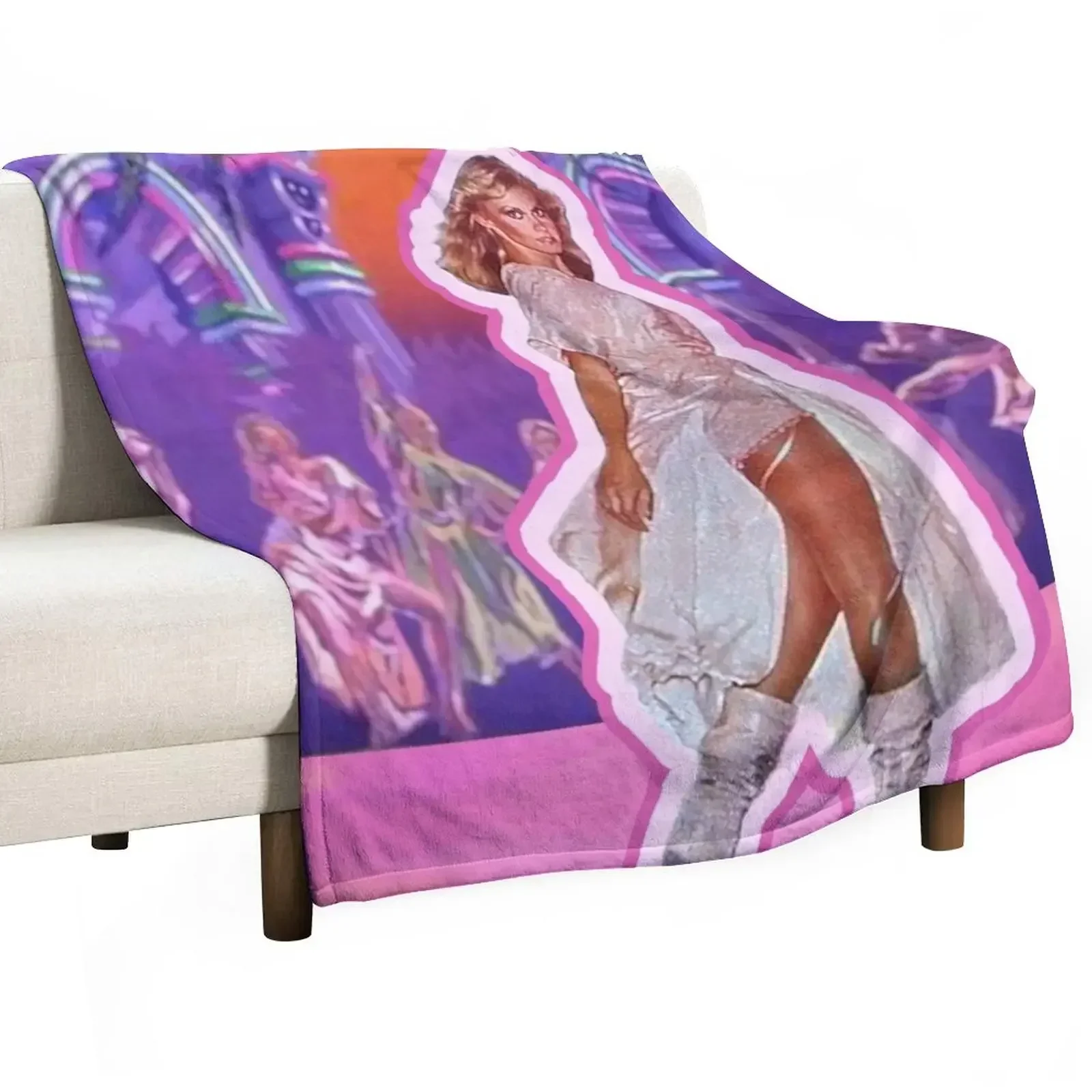 

My Childhood Dream of Being a Xanadu Roller Skating Muse Throw Blanket Shaggy Blankets For Baby Bed Fashionable Blankets