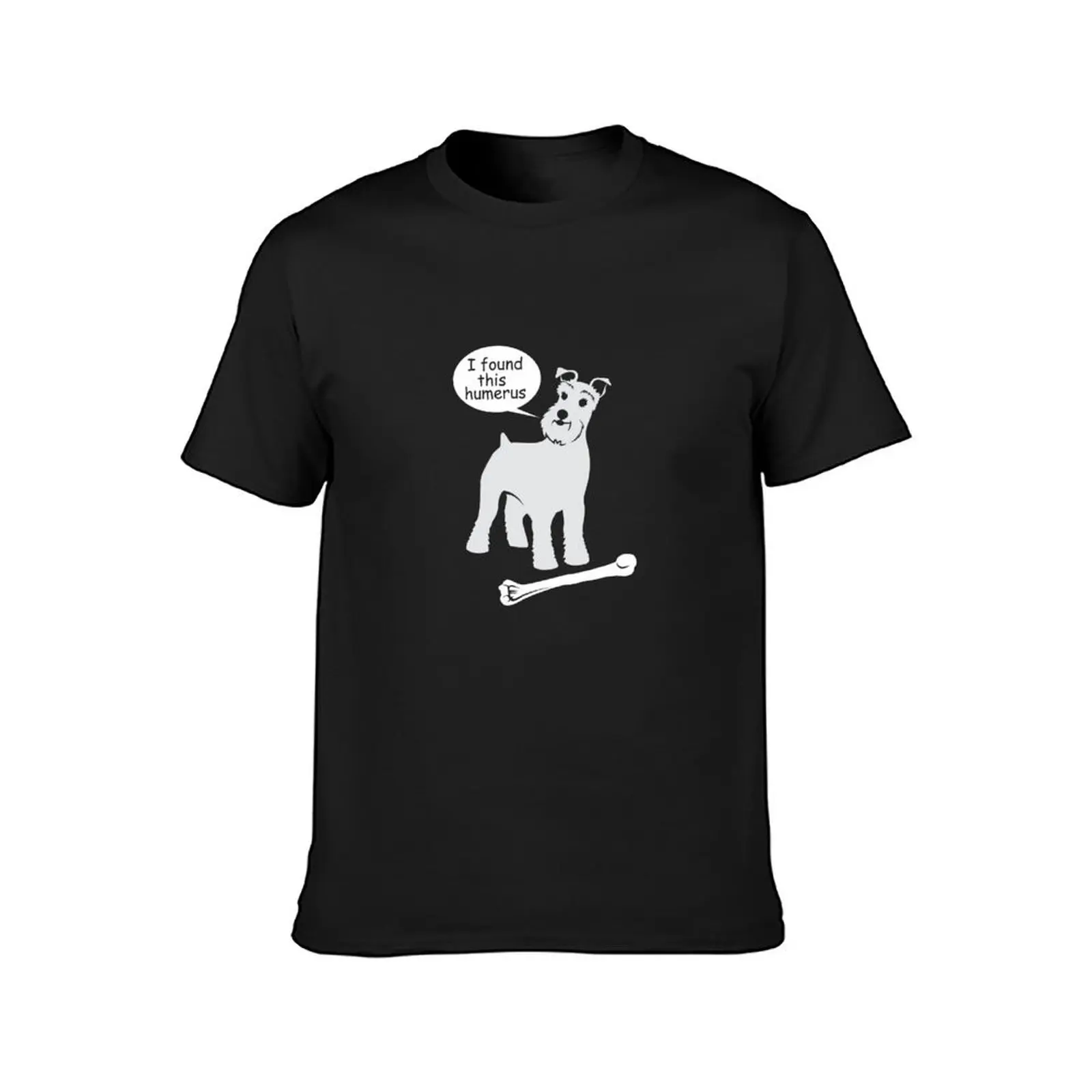 I found this humerus | Schnauzer Dog | NickerStickers? on Redbubble T-Shirt blacks summer clothes t shirt men