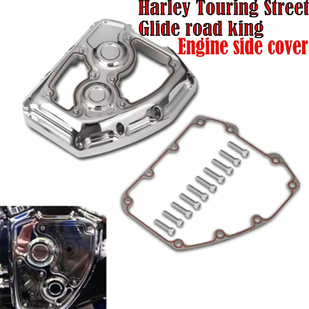 

CNC see-through Twin Cam Clarity Cam Cover For Harley Touring Street Glide road king softail Fat Boy 2008~ 2013 DDyna