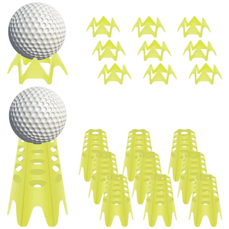 20Pcs Golf Simulator Tees Plastic Golf Mat Tees for Home Outdoor/Indoor Practice Replacement Golf Tees Golf Training Accessories