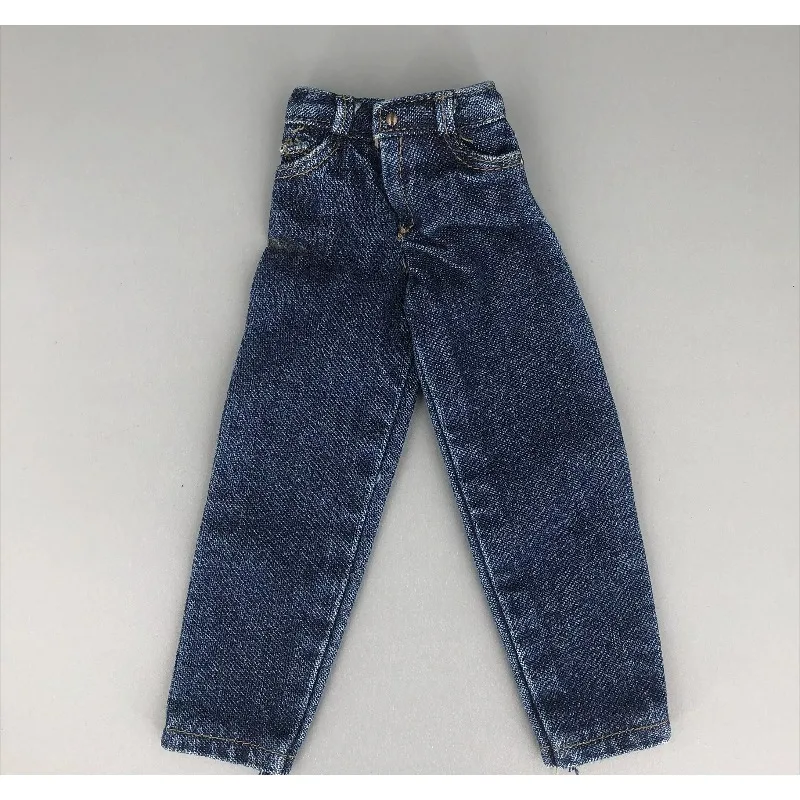1/6 Scale Male Soldier Casual Trendy Blue Shirt Jeans Special Police Pants Clothes Model for 12 Inch Action Figures Accessories
