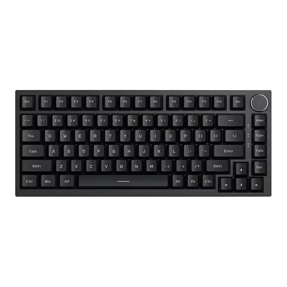 لوحة مفاتيح ألعاب AK820 جديدة 82 مفتاحًا RGB لوحة مفاتيح سلكية بإضاءة خلفية صامتة مع مقبض لعبة لوحة مفاتيح مكتبية