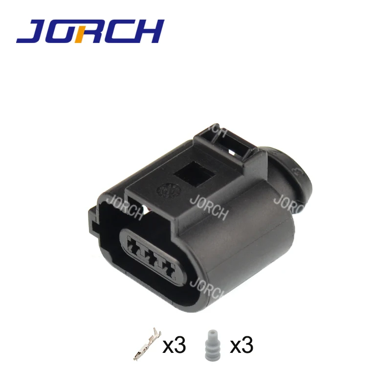 3 Way Auto Female Car Terminal Electrical Waterproof Housing Connector Socket Cable Plug 1J0973703B