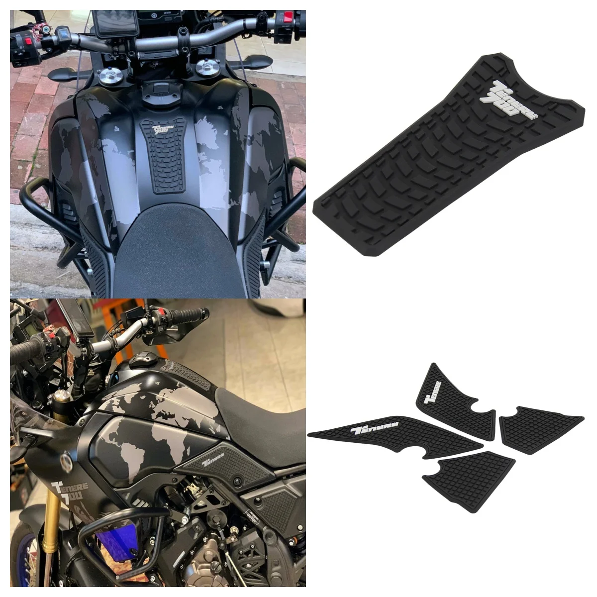 

Motorcycle Non-slip Fuel Tank Pad Waterproof Tankpad Protector Rubber Decal Sticker For YAMAHA Tenere 700 XTZ700 Tenere700 T700