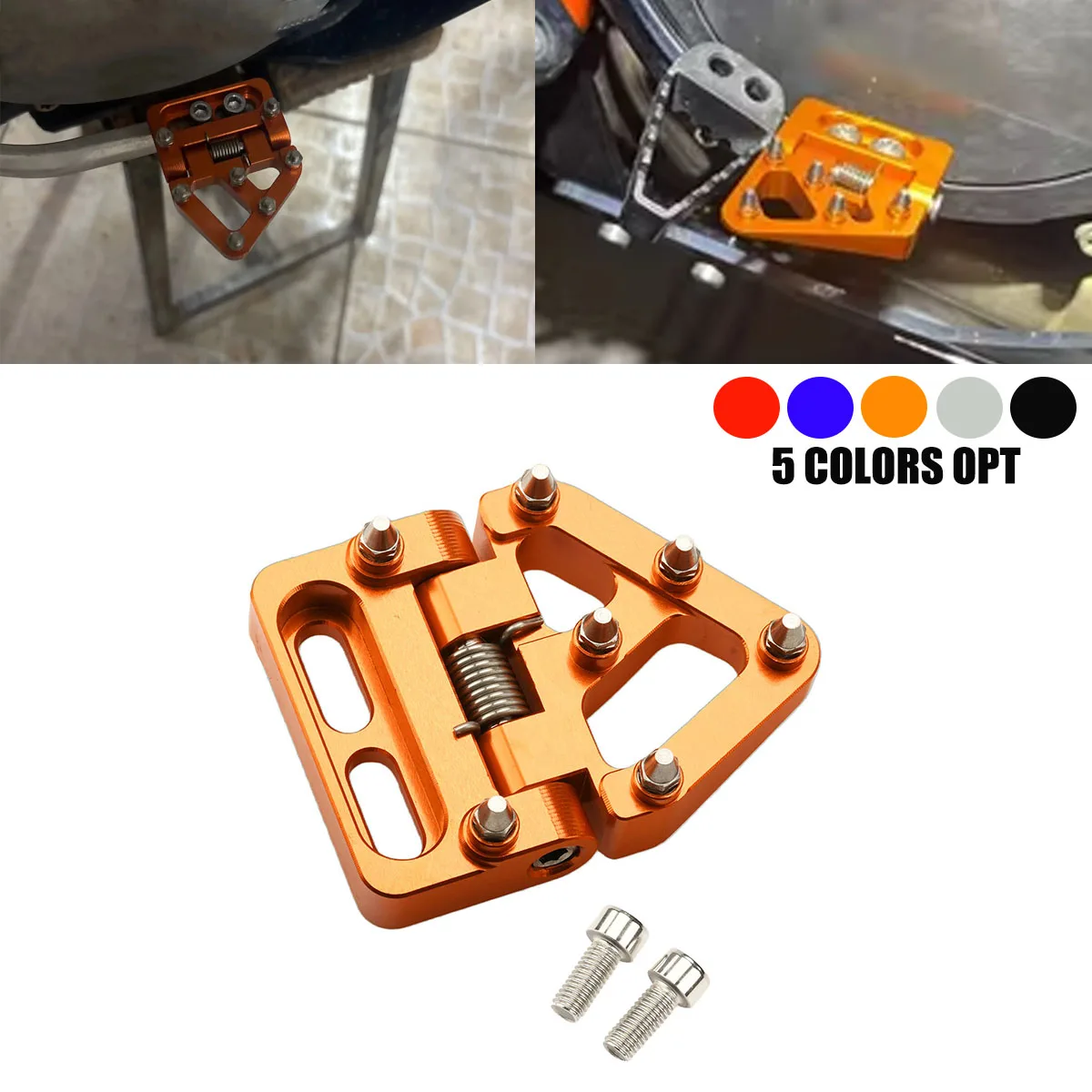 

Motorcycle Folding Rear Brake Pedal Tip Plate For KTM SX SXF XC XCF XCFW XCW EXC EXCF 125 150 200 250 300 350 400 450 500 530
