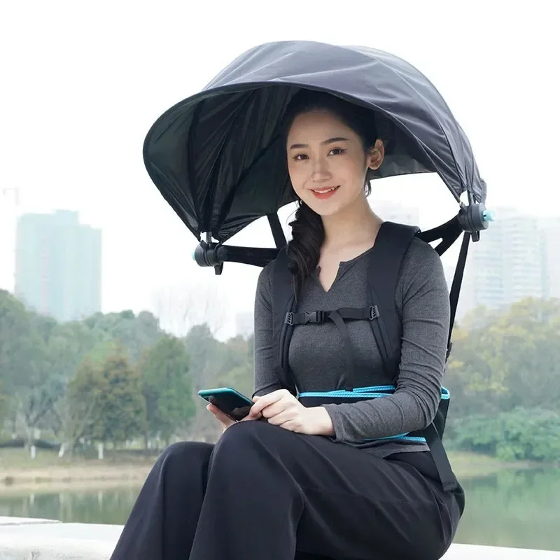 

Travel Folding Umbrella UV Clear Backpack Umbrella Outdoor Hiking Mountain Backpacking Handheld-Free Beach Umbrellas